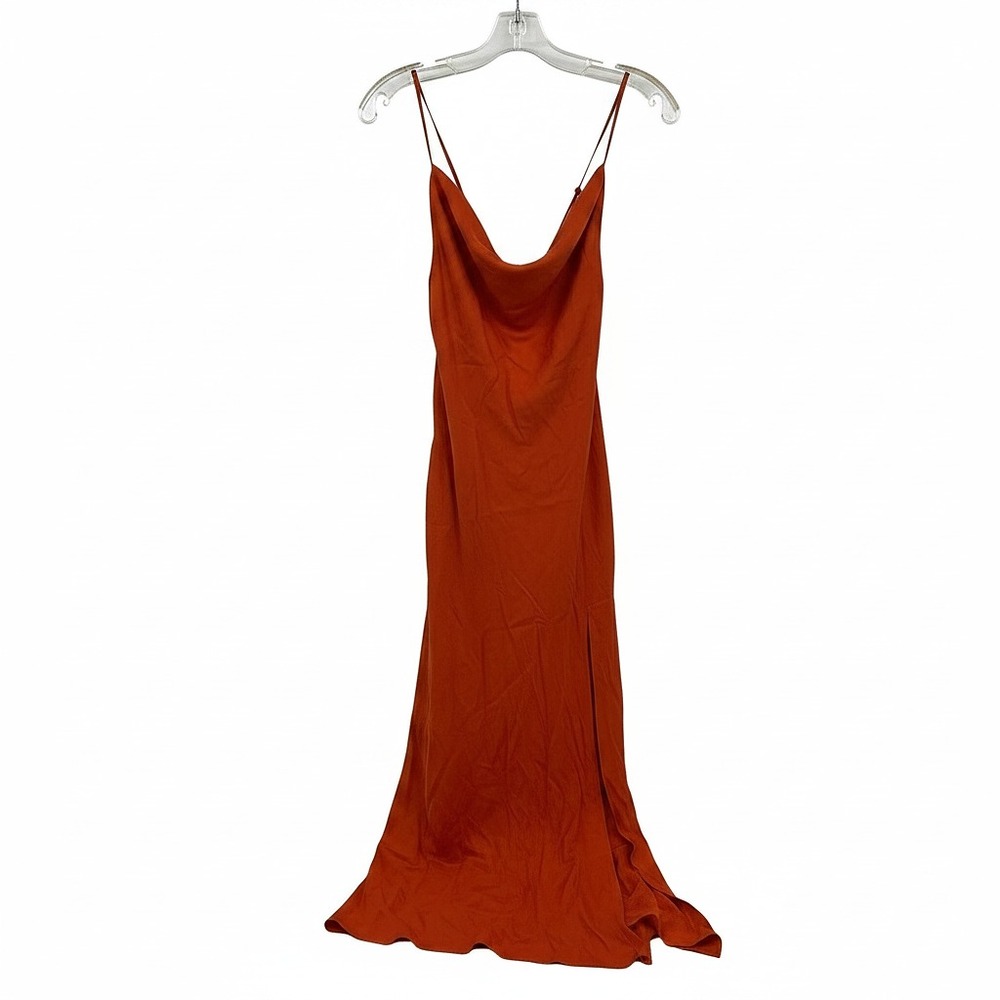 bec + bridge Orange Maxi Dress Cowl Neck Strappy Open Back | Womens 4